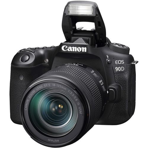 Cámara Canon 90D con Lente 18-135mm IS